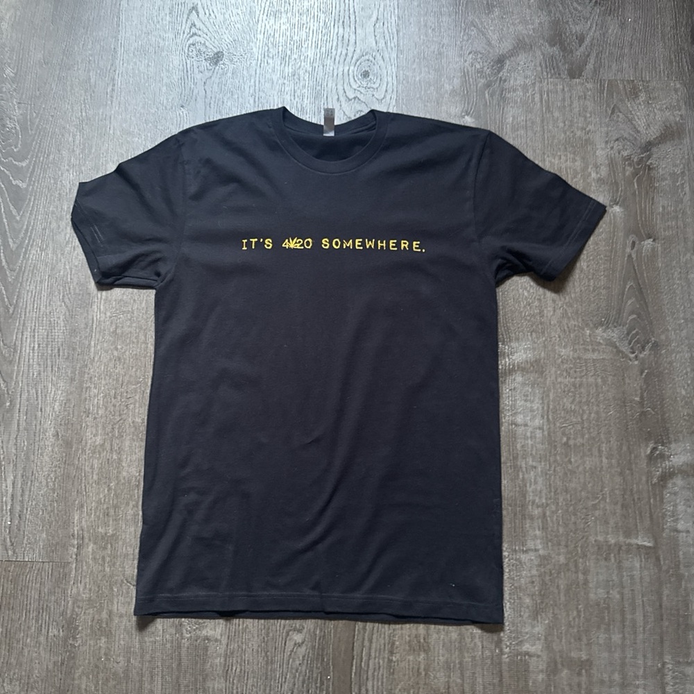 Melt Cosmetics Black and Gold Short Sleeve Tee